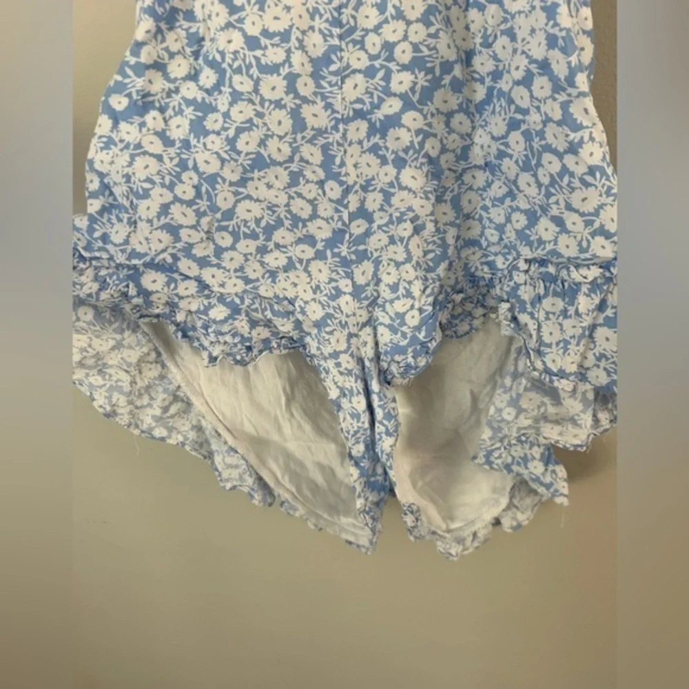 Lost‎ + wonder Blue Floral jumpsuit